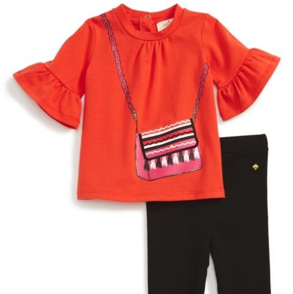 Kate Spade Trompe L'Oeil Legging Baby Set - Picture 1 of 6